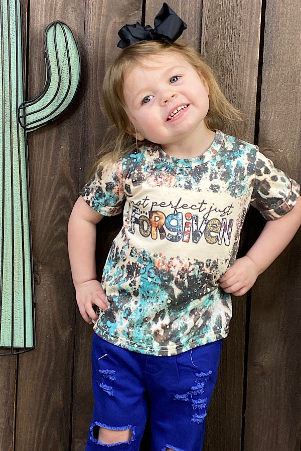 Not perfect just FORGIVEN girl t-shirt DLH1108-14 A16S5