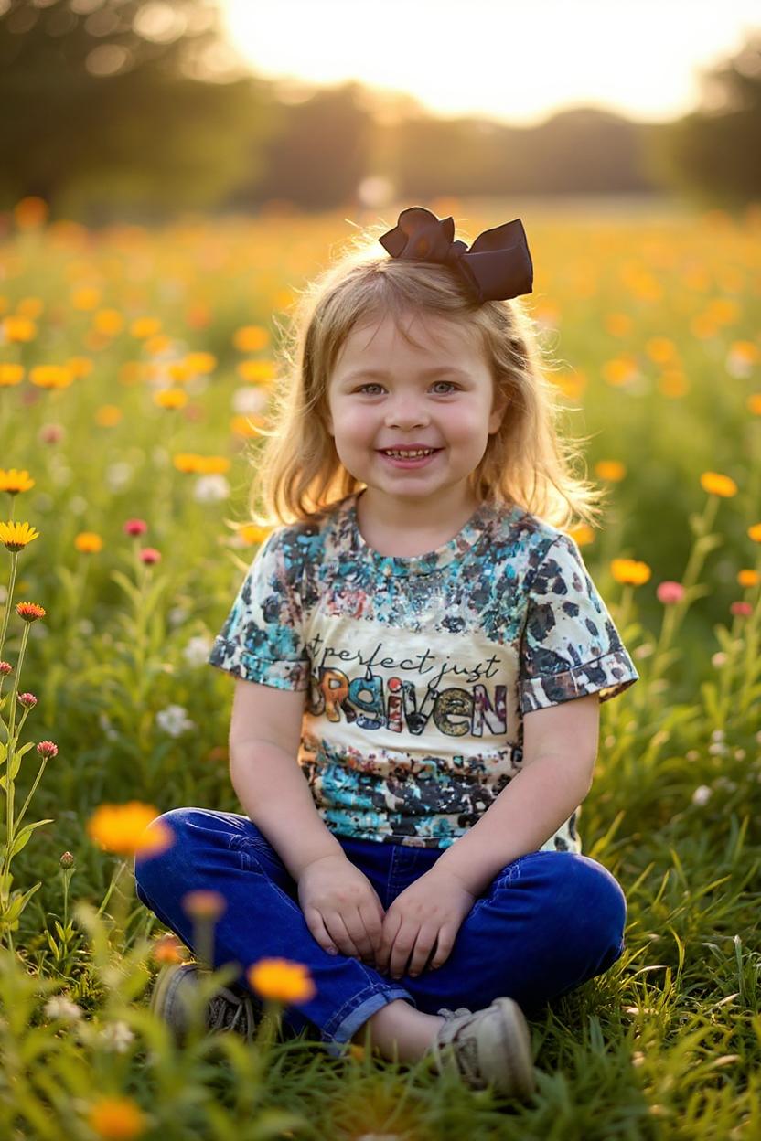 Not perfect just FORGIVEN girl t-shirt DLH1108-14 A16S5